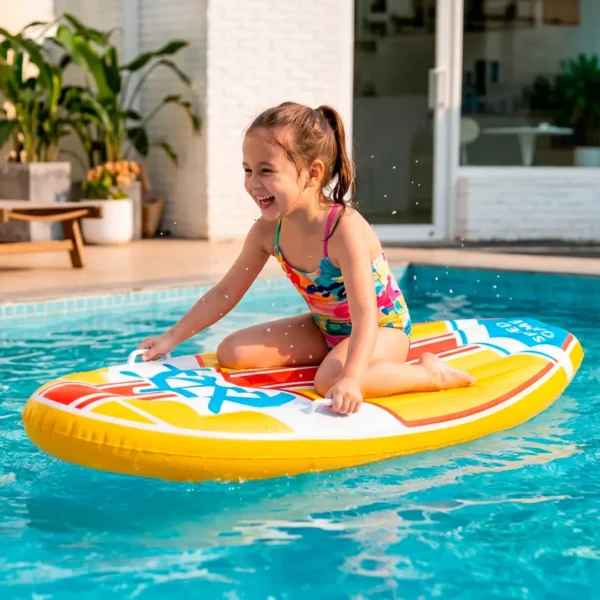 Criança brincando com Prancha Surf Inflável Nash